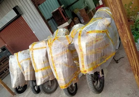 Bike protected during storage